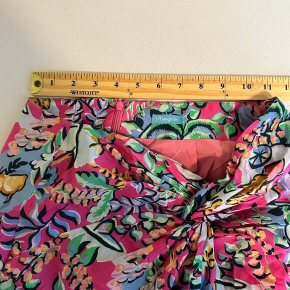 J.‎ McLaughlin Blakely Rose Freshfield Twist Knot Pencil Skirt Floral Size 0 NWT - Picture 7 of 9